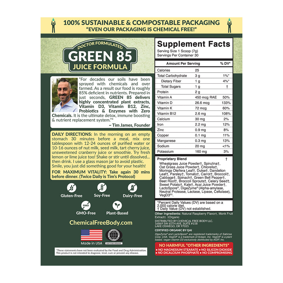 GREEN 85 JUICE FORMULA WITH D3