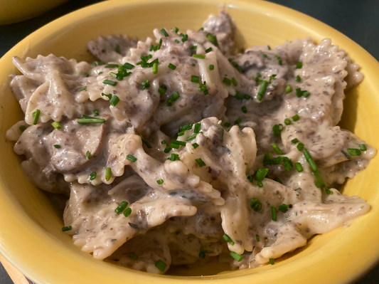 CREAMY ‘PLANT BASED’ MUSHROOM STROGANOFF