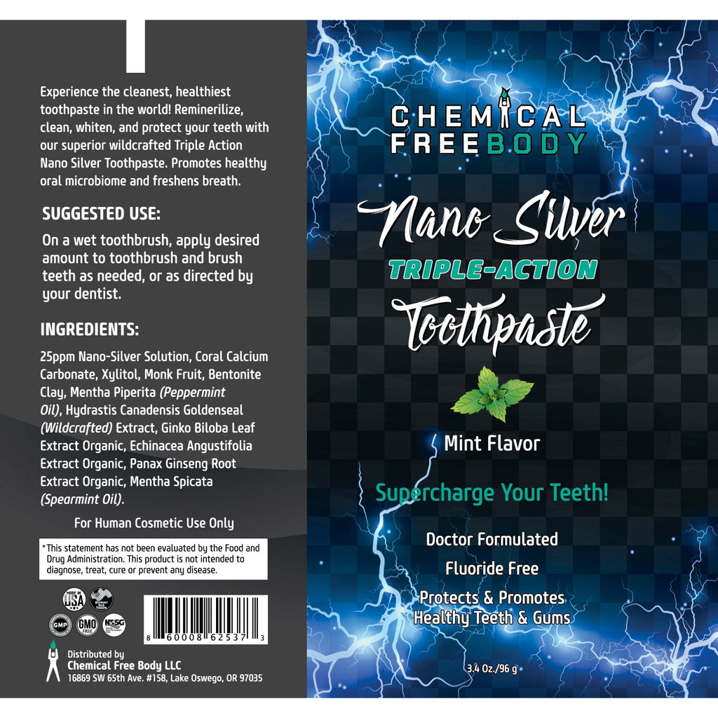 NANO SILVER TOOTHPASTE – Chemical Free Body