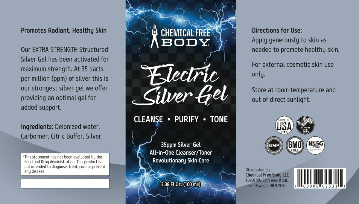 Electric Silver Gel Label