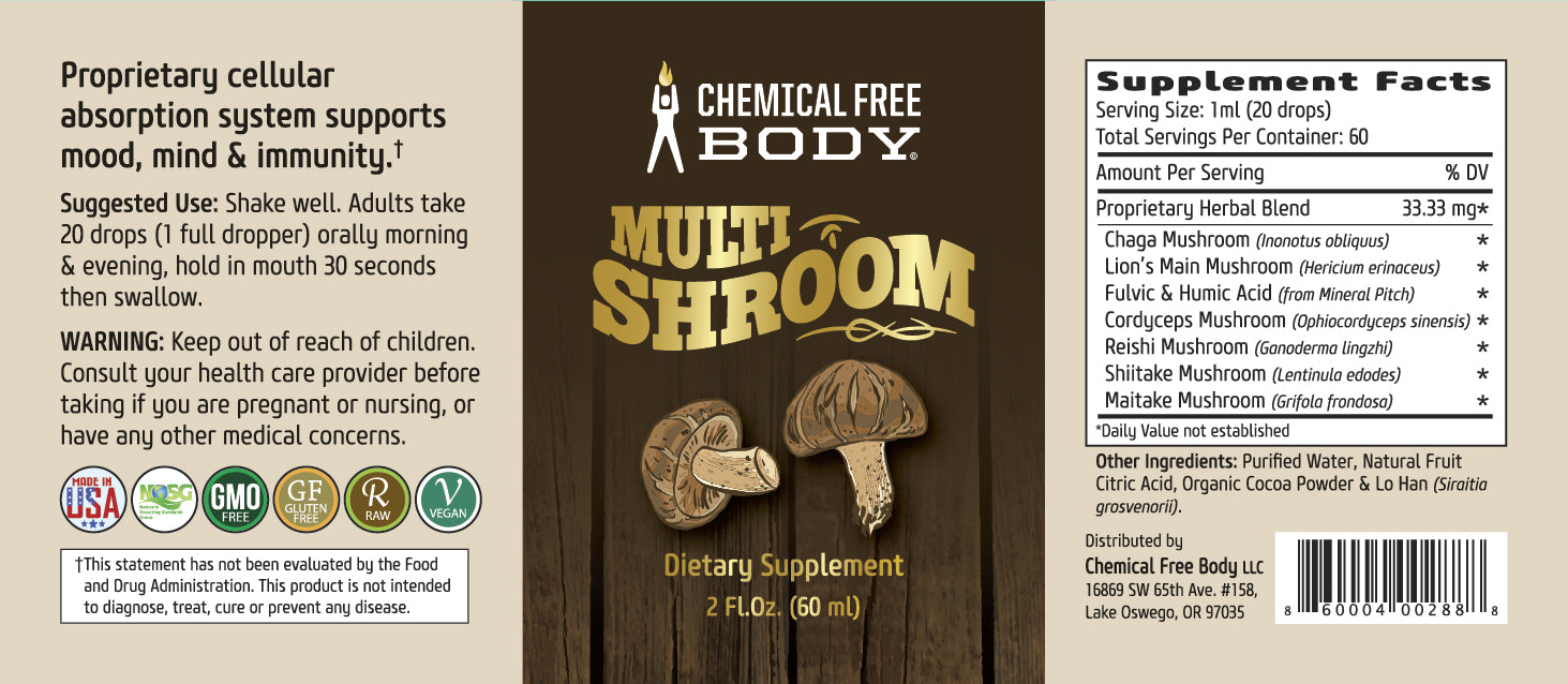 MULTISHROOM Chemical Free Body